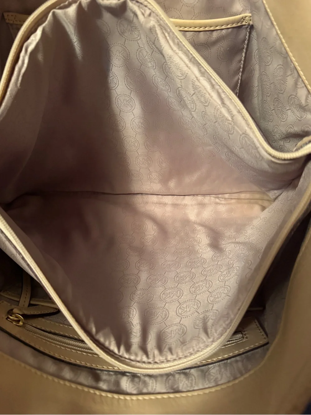 Michael Kors Brown Logo large tote and Wristlet Wallet Set